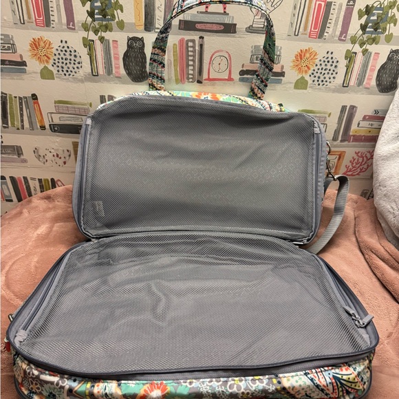 Vera Bradley Citrus Paisley Lay Flat Travel Bag - Picture 2 of 7